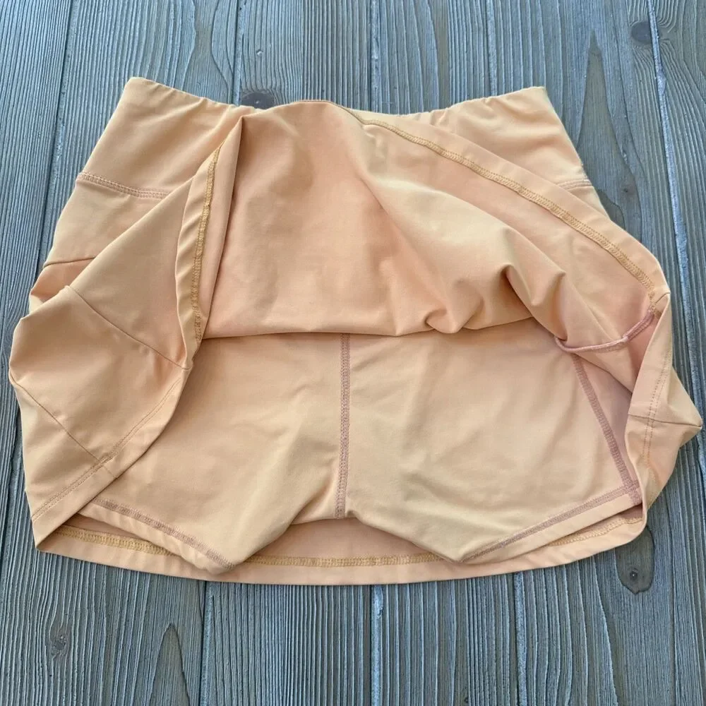Icy Zone Women’s Golden Yellow Tennis Skirt Skort Casual Activewear - Small
